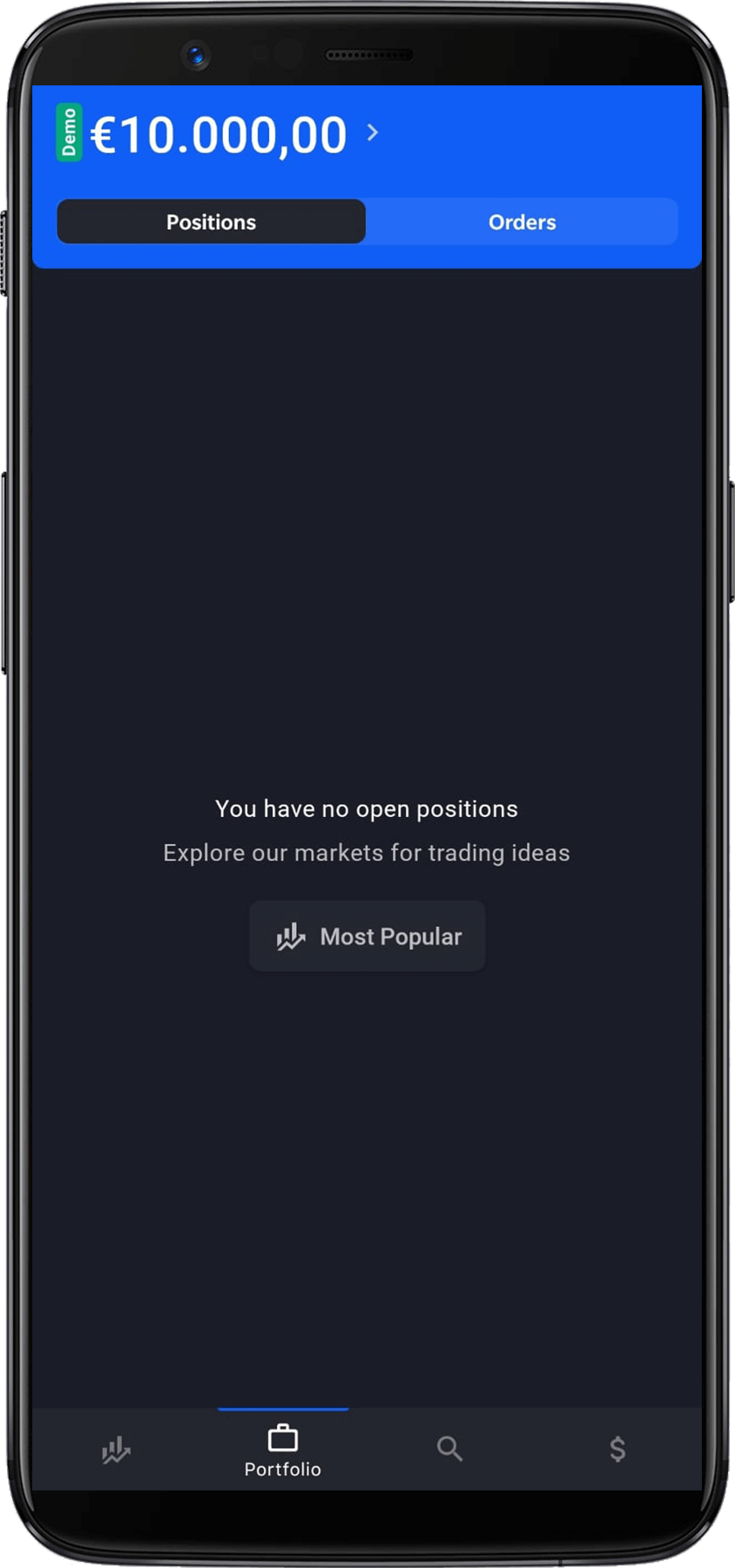 Admiral Markets positions