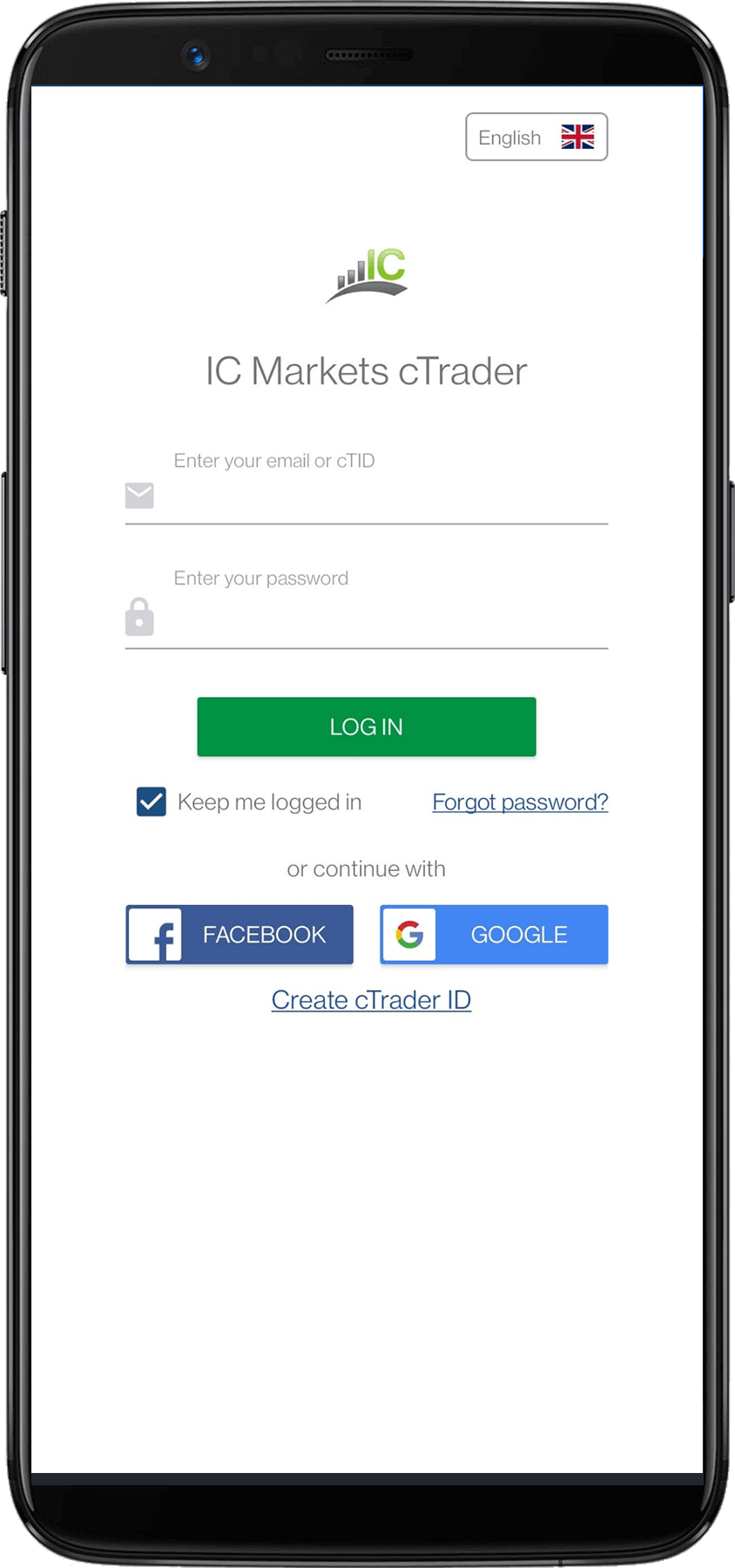 IC Markets inlogpagina