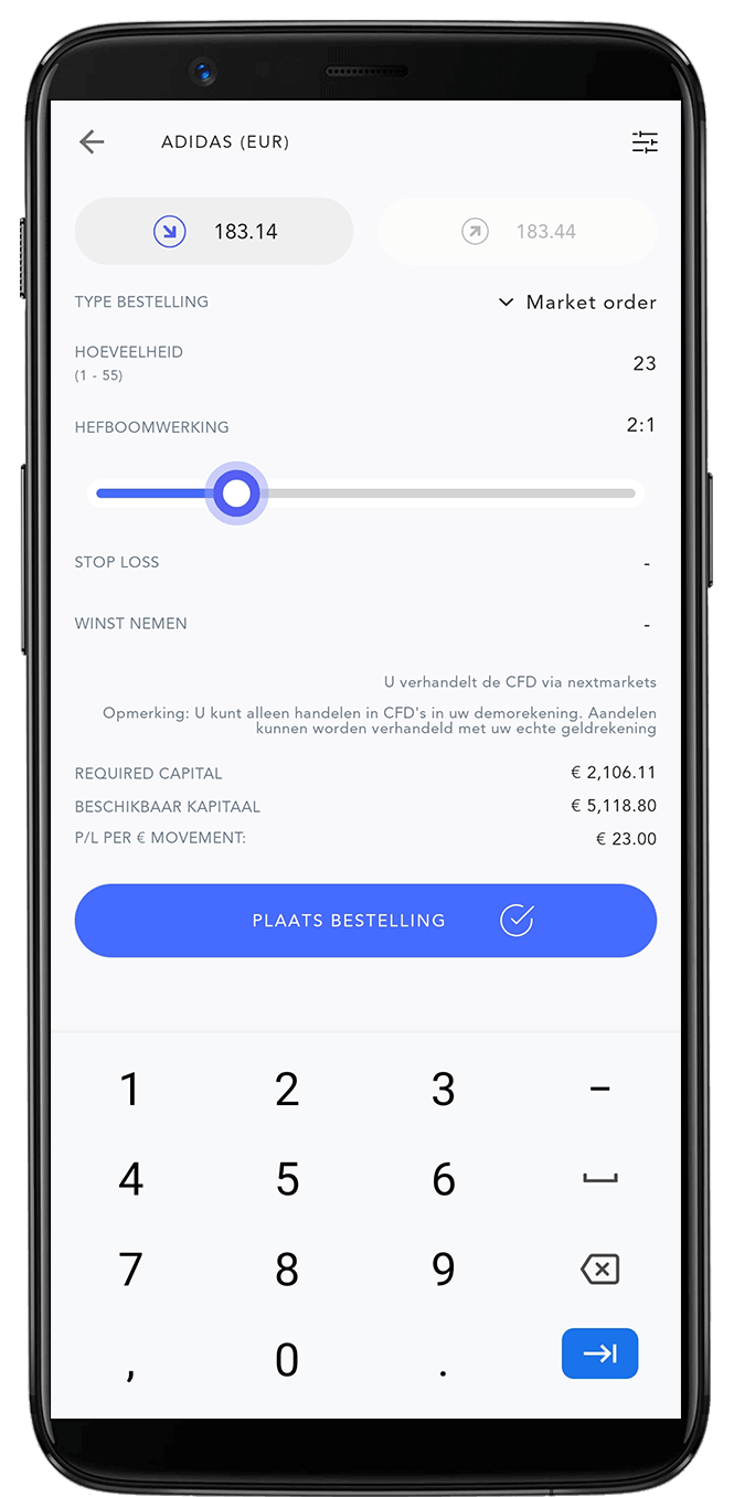 nextmarkets app product kopen