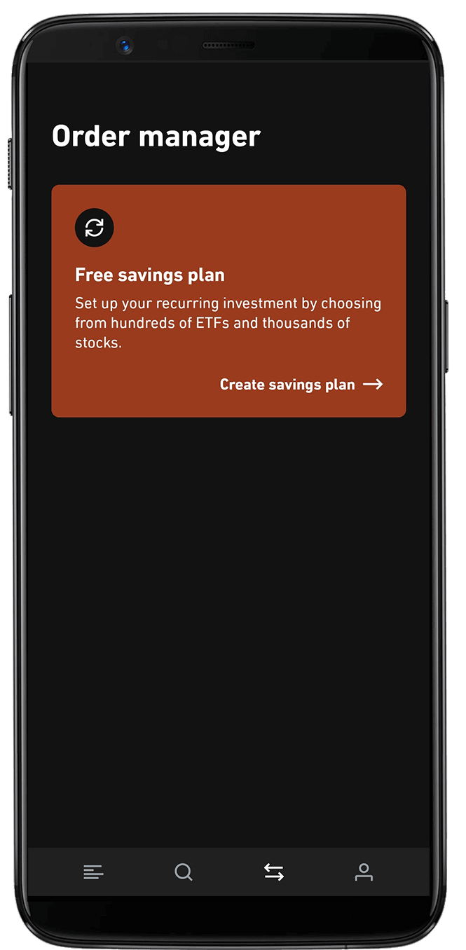 Trade Republic app order manager