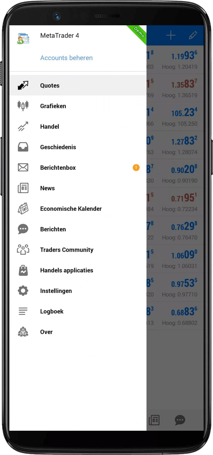 Axi-MetaTrader-menu