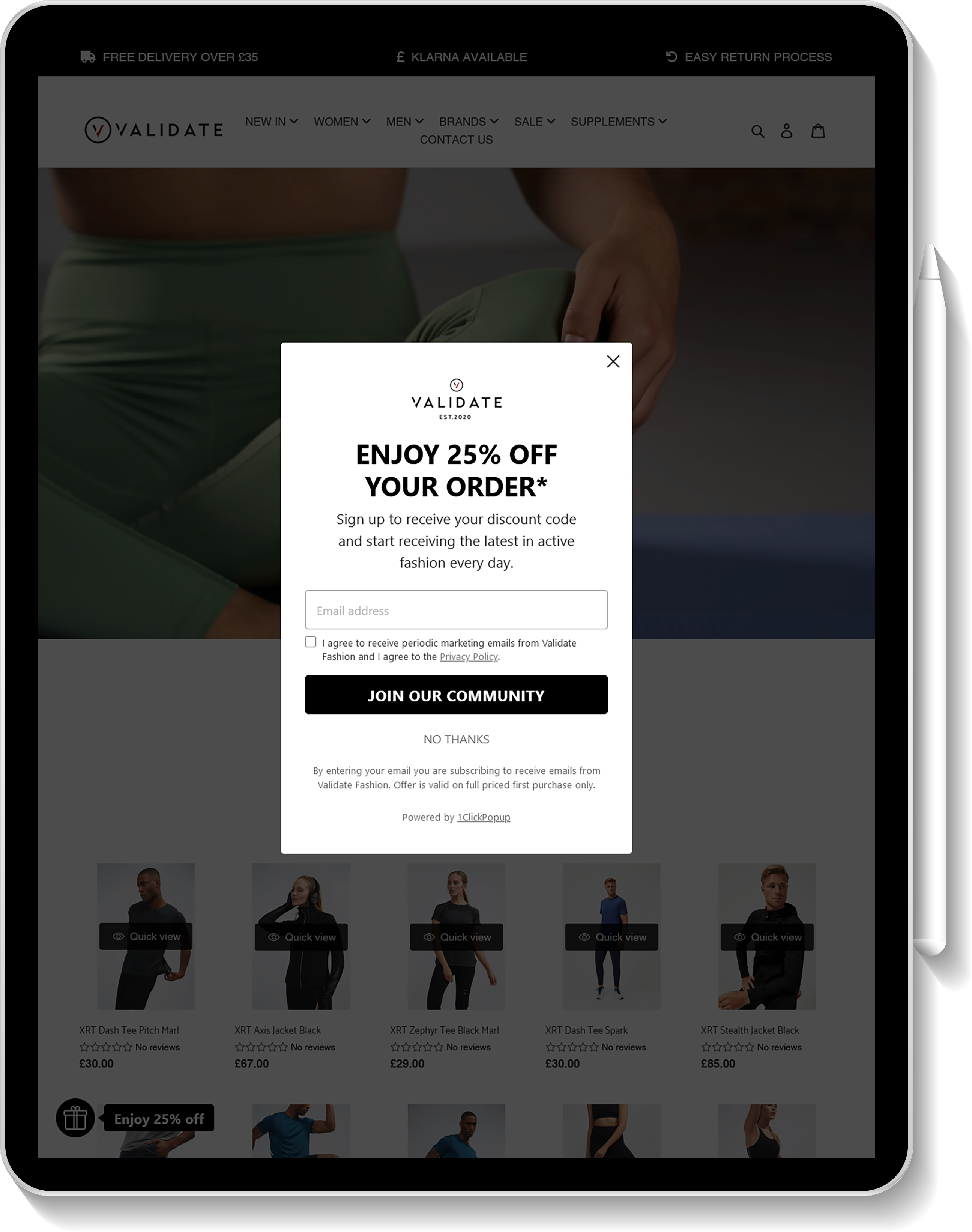 Validate Fashion Client project by iFlair