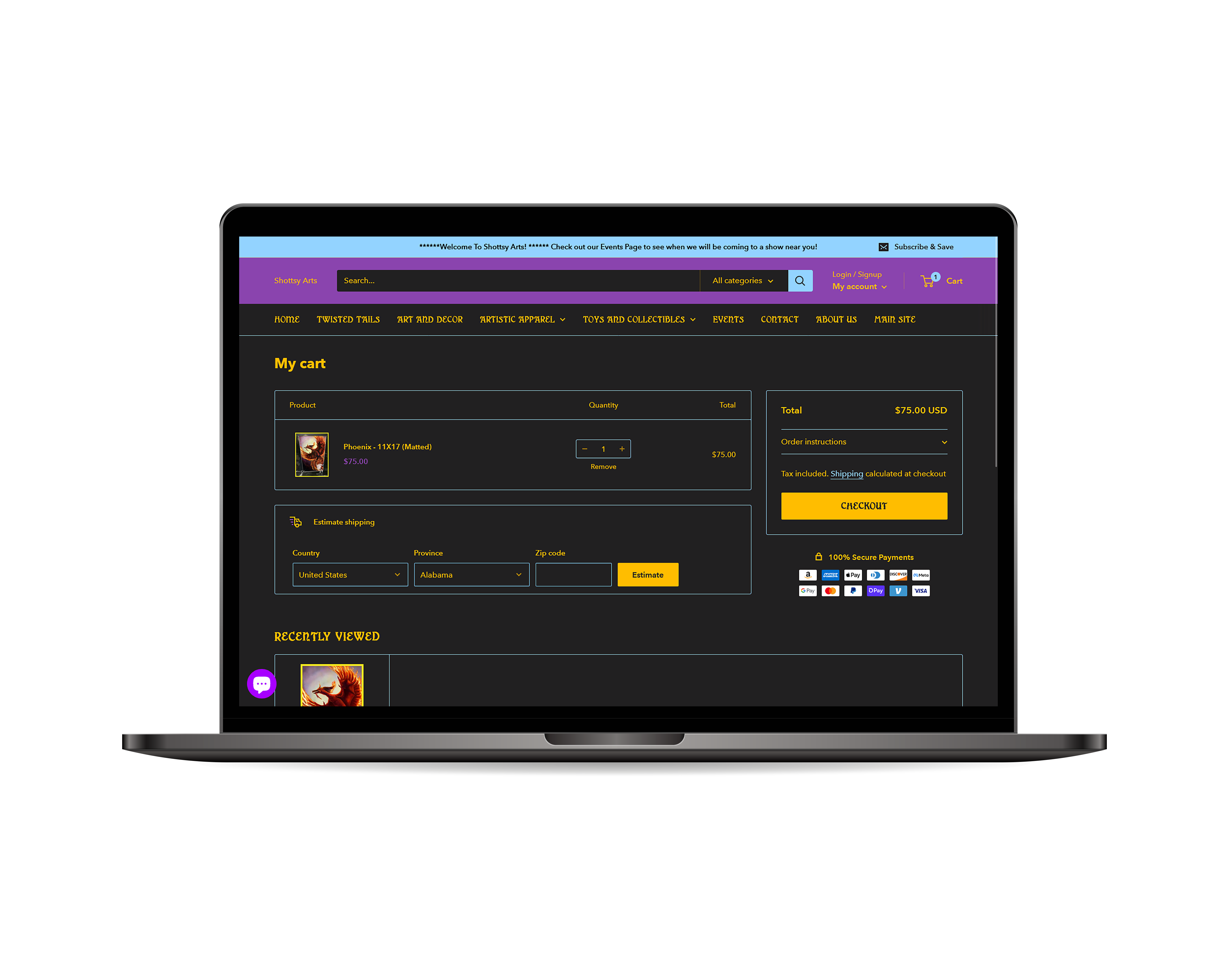 project for Shop Shottsy Arts