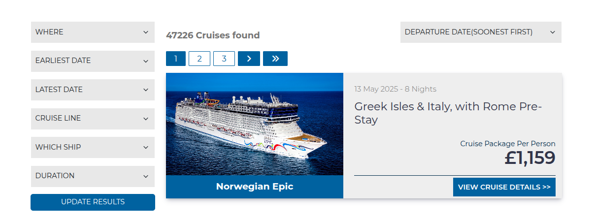 Preview of the website