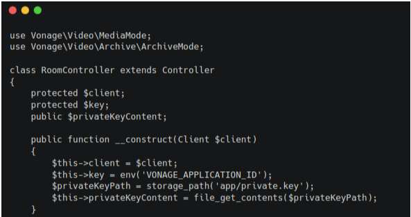 Room Controller Setup code