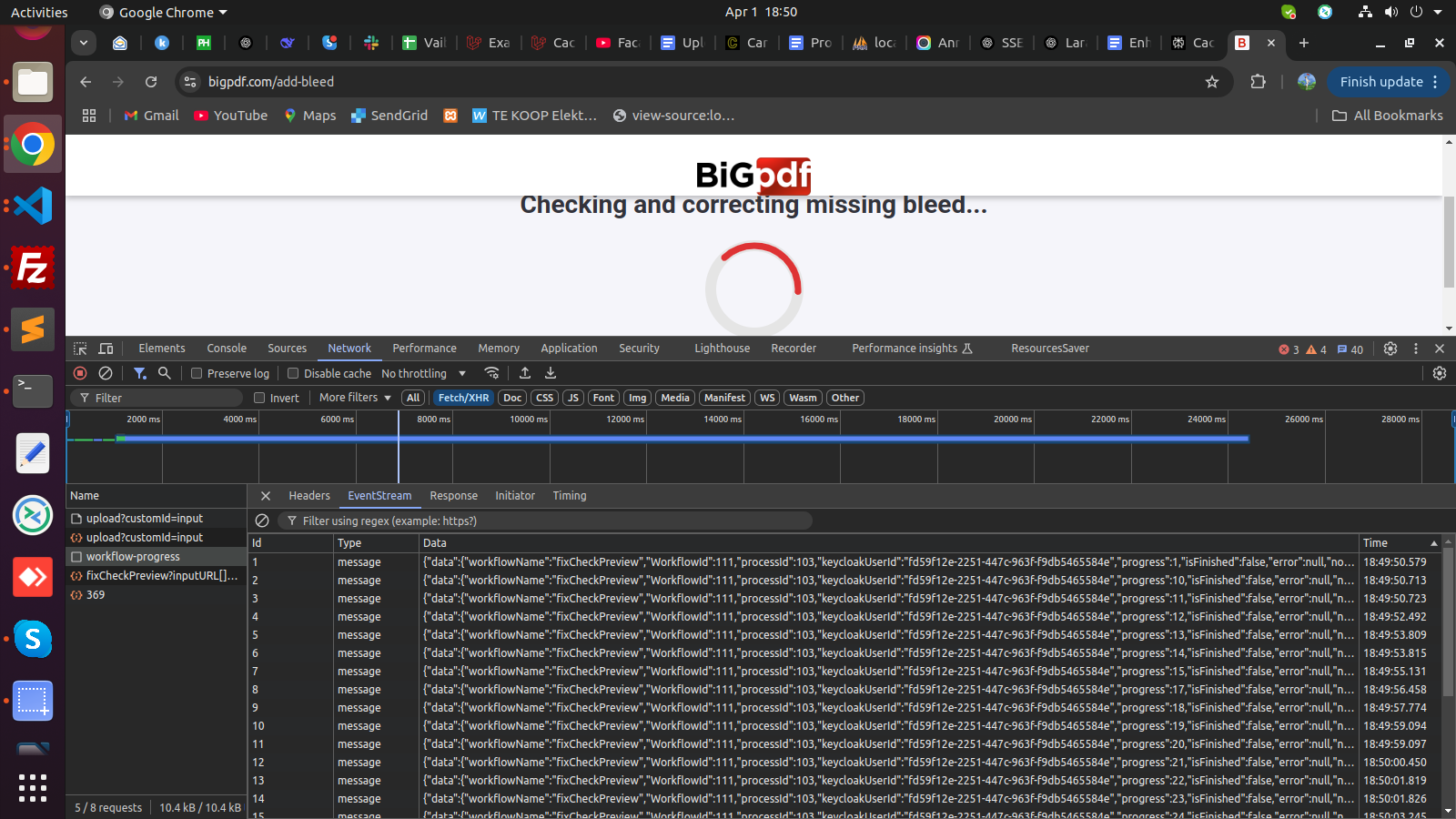 Setting Up the EventSource Connection
