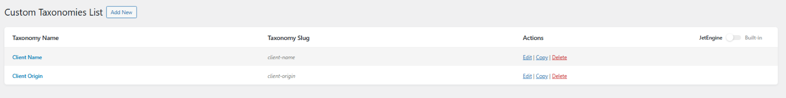 Custom Post Types and Taxonomies