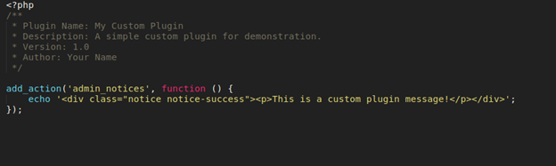 WordPress Custom Plugin