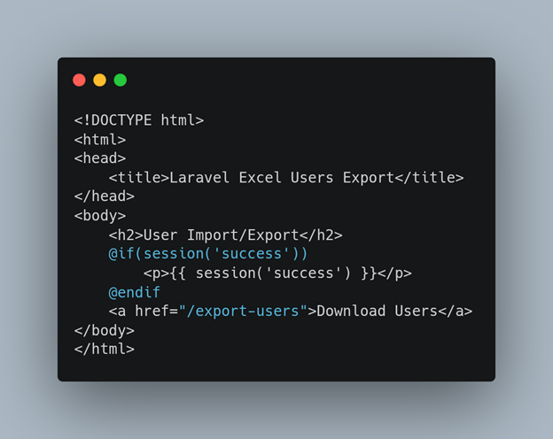 Excel and CSV in Laravel