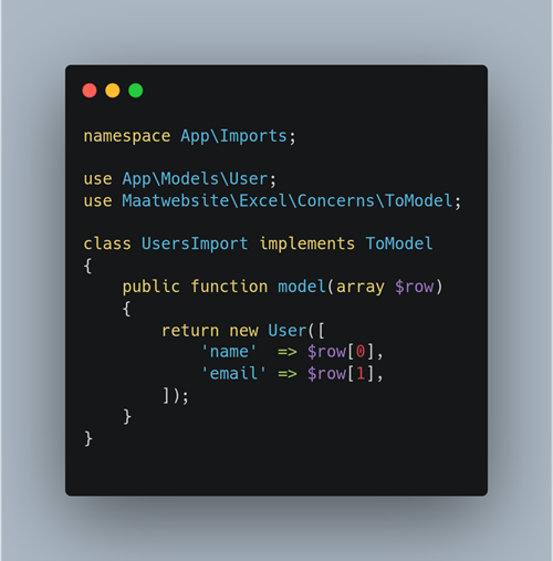 Excel and CSV in Laravel