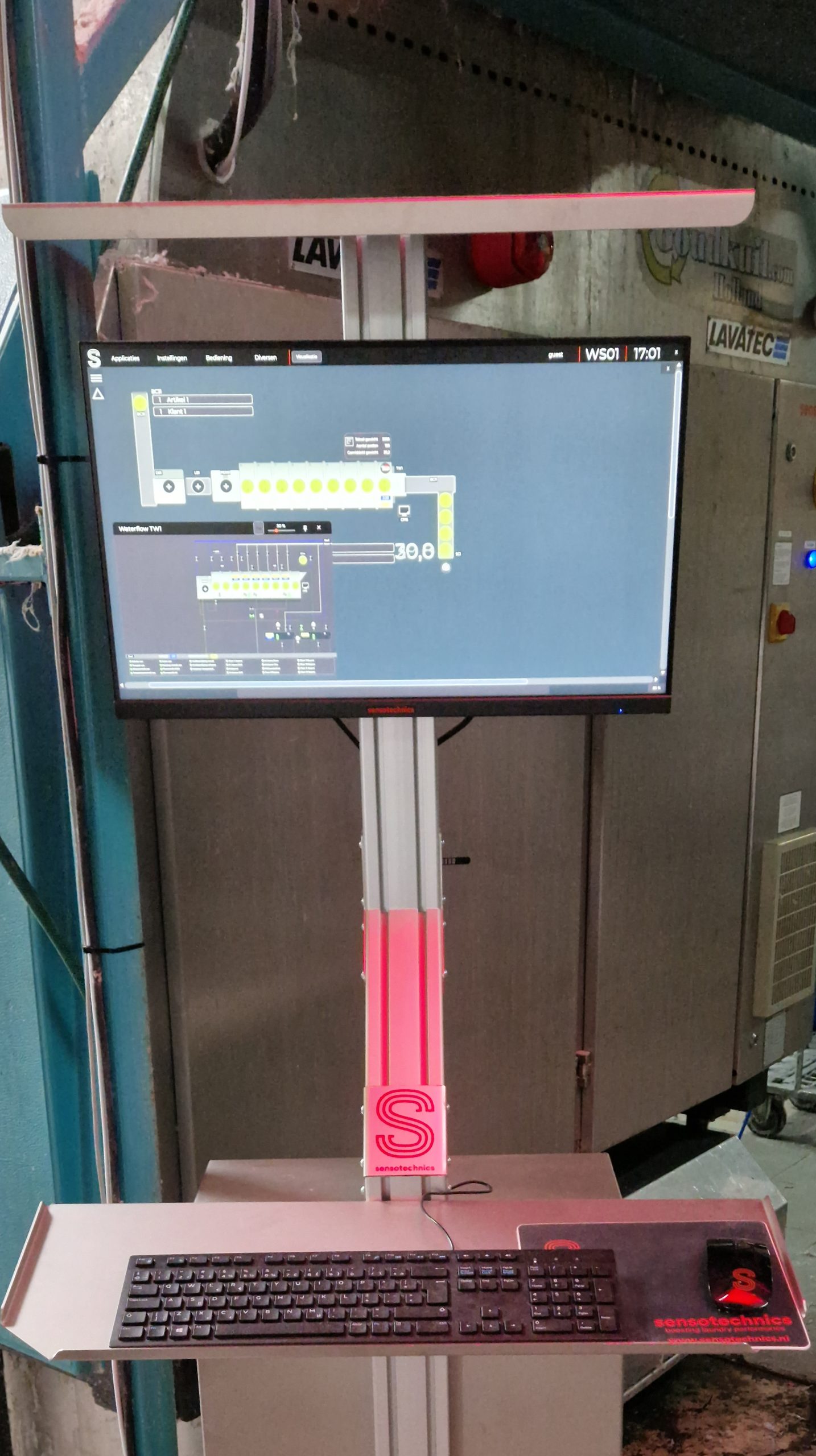 Lavatec besturing met SensoSuite